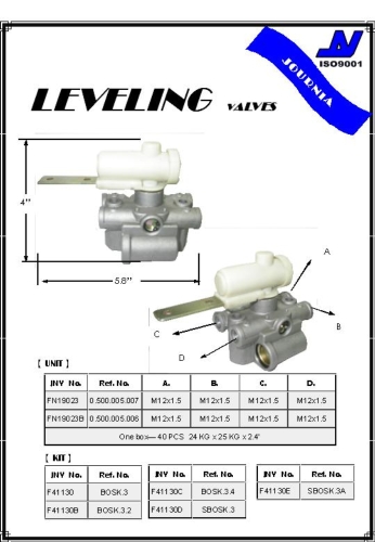 LEVELING valves