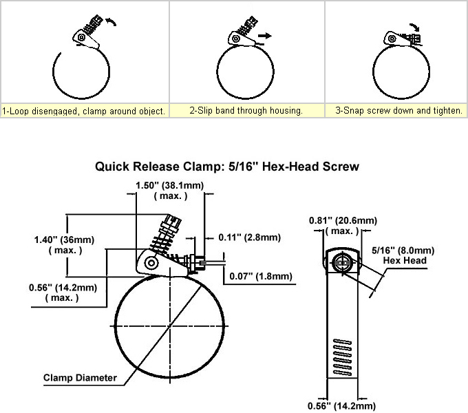 Quick Release Hose Clamp