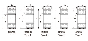 Deep Groove Ball Bearings(Expansion compensating bearings)