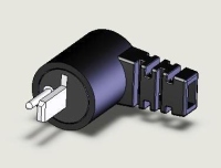 2P DIN CABLE R/A PLUG