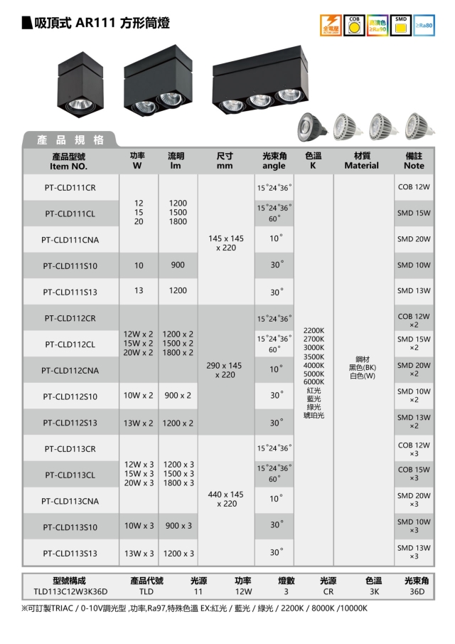 AR111 CEILING MOUNTS