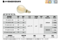 G45 燈絲圓形燈泡系列