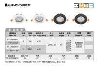 可调SMD投射坎灯