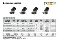 可調防眩COB投射崁燈