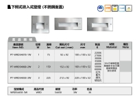 下照式崁入式壁燈 (不銹鋼面蓋)