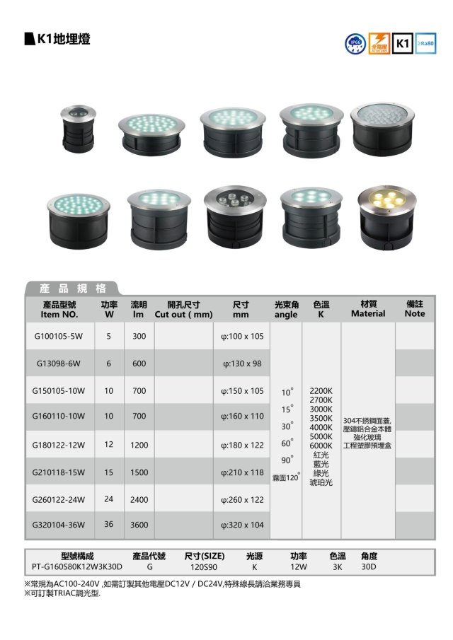 K1 LED GROUND LIGHT