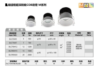 细边框超深防眩COB坎灯-M系列