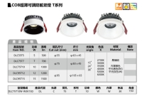 COB超薄可調防眩崁燈-T系列