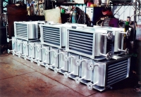 Plate-covered heat exchanger