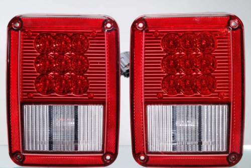 Tail light for Jeep Wrangler 2007 Red stop /turn signal (LED)/ parking ( LED) lightSAE DOT