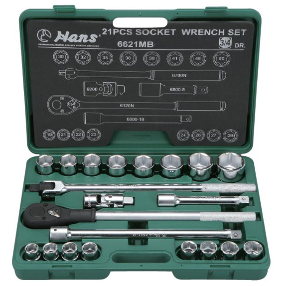 21pcs Socket Wrench Set