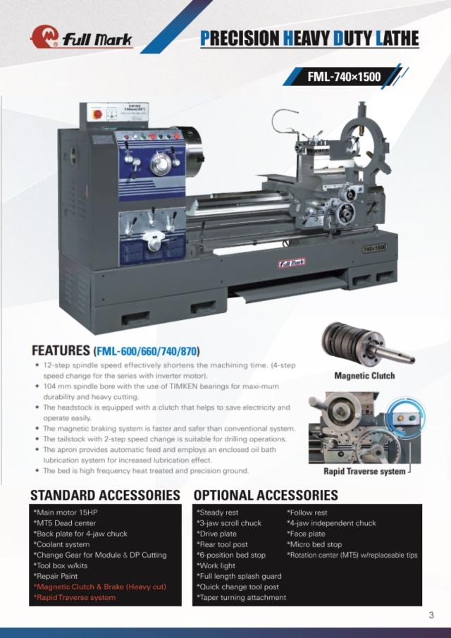 Precision Heavy Duty Lathe