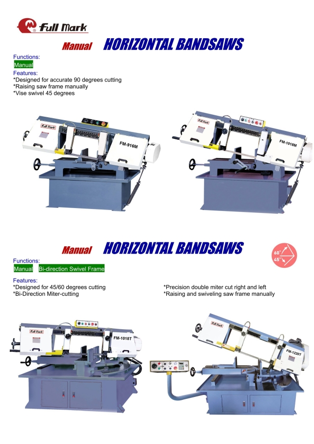 Manual Horizontal Bandsaw