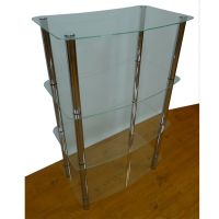 4-Layer Glass Shelf (4 Iron Tubes)