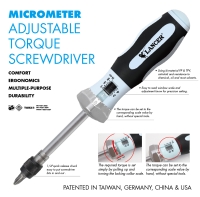 MICROMETER ADJUSTABLE TORQUE SCREWDRIVERS