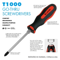 GO-THRU SCREWDRIVERS