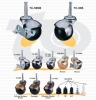 地球輪(長心) | 家具用圓型球輪 (Ball Caster) 