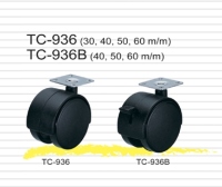 辦公傢俱桌椅腳輪 | 雙輪型塑膠輪子 (Office Furniture Caster)