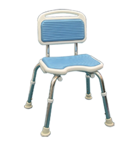 Guiding mat shower chair