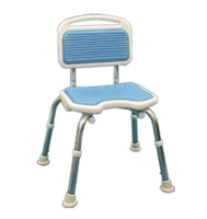 Guiding mat shower chair