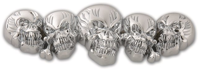 Multi skull 3D emblem