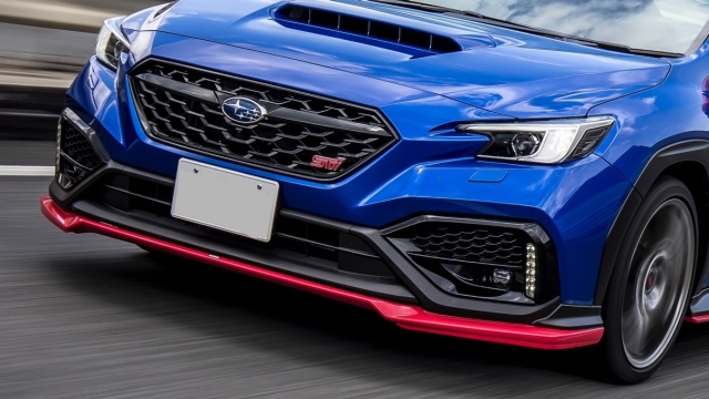 2022-2023 Subaru WRX VB Front Lip Sti Style Cherry Red