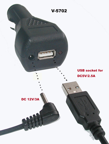 USB(3A)双输出车充