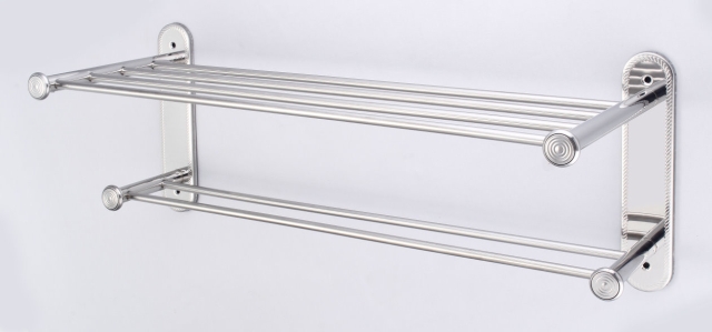 2-Tier Stainless-Steel Bathroom Shelving