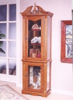 ANTIQUE GLASS CURIO CABINET