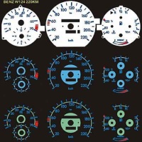 Halo-Reverse E.L. Meter Face Kit