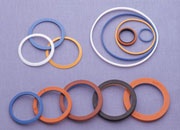 Rubber PTFE bonded seals