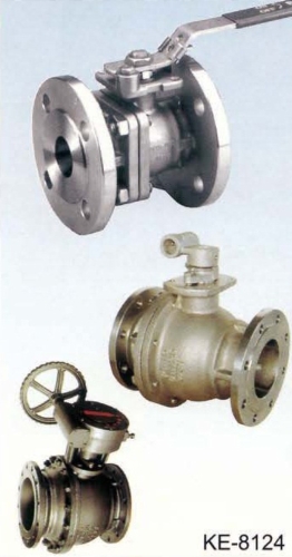 2-PC TYPE BALL VALVE, FLANGGED ENDS