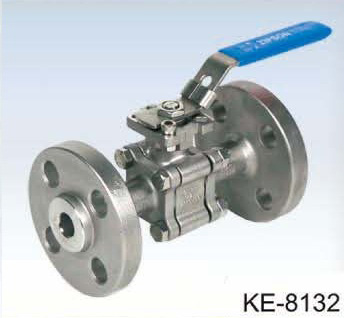 3-PC BALL VALVES, FLANGED ENDS