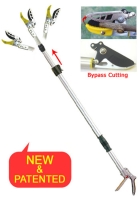 Telescopic Length Long Reach Pruner with Adjustable Angle Head