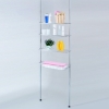 Floor-to-ceiling Retractable Bathroom Racks