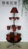 Floor Lamp with Multifunctional K/D Flower Rack