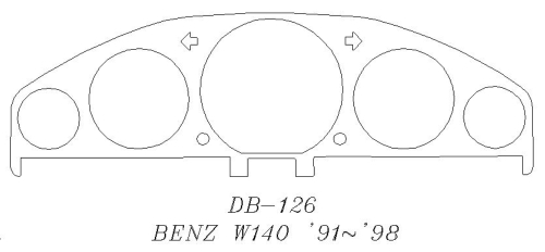 W140 SPEEDOMETER CARBON