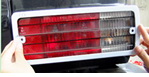 REAR LAMP CHROME MESH MOULDING