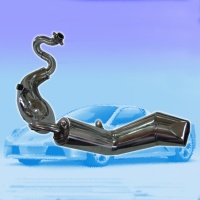 Motocross bike exhaust