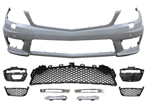 FRONT BUMPER FOR 12-ON W-204 C=63 LOOK