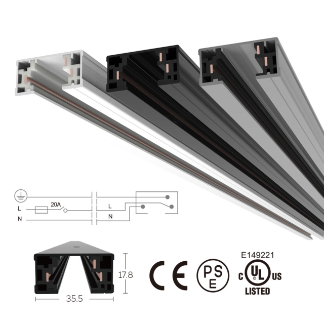 3线轨道灯照明系统及零配件