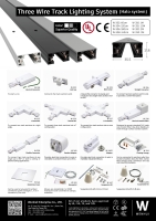 Four Wire Track Lighting System and Accessories, 4 Wire 3 Circuit Track  Lighting System, WEN HUI ENTERPRISE CO., LTD.