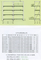 模具架規格表