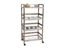 Three-tier Aluminum Rack (1.8 ft. wide; 3 aluminum baskets)