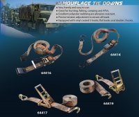 CAMOUFLAGE Ratchet Tie Down w/ Hooks