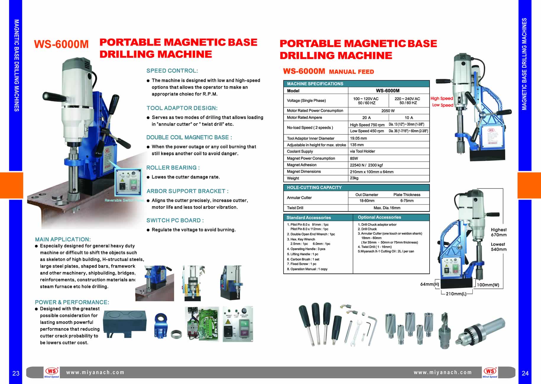 WS-6000 Magnetic Core Drill