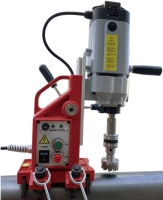 WS-4500CH with Chain Drilling Machine ( for round pipes )