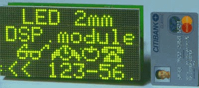 LED Desk Information Display