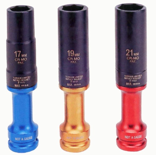 TORQUE LIMITED IMPACT SOCKET SET - 3PCS