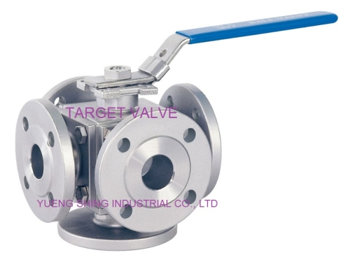 3- / 4- / 5-Way Flanged Ball Valve